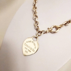 Collar tiffany con corazon en plata 925 J115 - comprar online