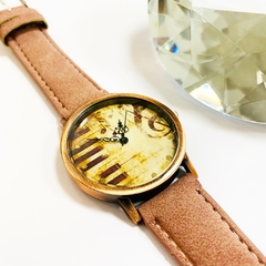Reloj Musica correa de cuero marron DQ1210 - comprar online