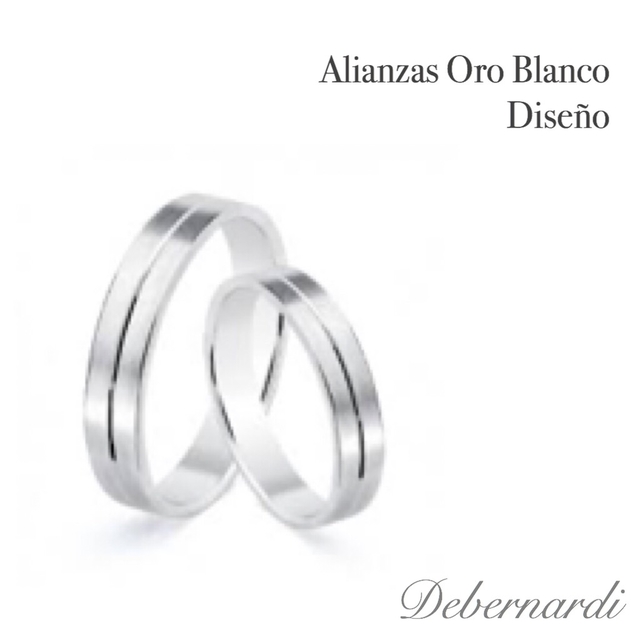 Alianzas oro blanco EXCLUSIVO DEBERNARDI MODELO 1100