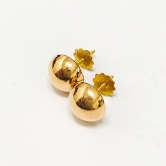 Aros oro 18k media esfera