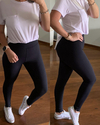 Calça Legging Poliamida Preta