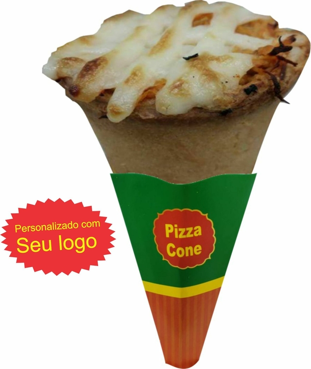 Embalagem Suporte Mão Pizza Cone - Personalizado
