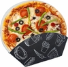 100 pçs Embalagem Mini Pizza / Pega Pizza - Linha Black