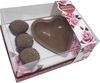 100 cxs Embalagem Ovo de Colher Coração / Coração Lapidado 200g - Linha Rosas