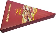 100 pçs Embalagem Pizza Pedaço Delivery - Linha Vermelha - Loja Steince