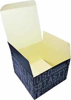 500 pçs Embalagem Hamburguer Delivery M - Linha Black Frases na internet