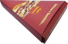 100 pçs Embalagem Pizza Pedaço Delivery - Linha Vermelha - loja online
