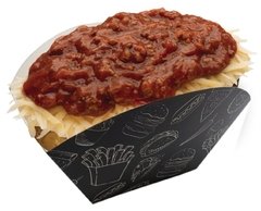 100 pçs Embalagem Cestinha - Porção / Hamburguer / Batata Recheada - Linha Black