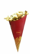 100 pçs Embalagem Batata Cone P (Aprox 180g)