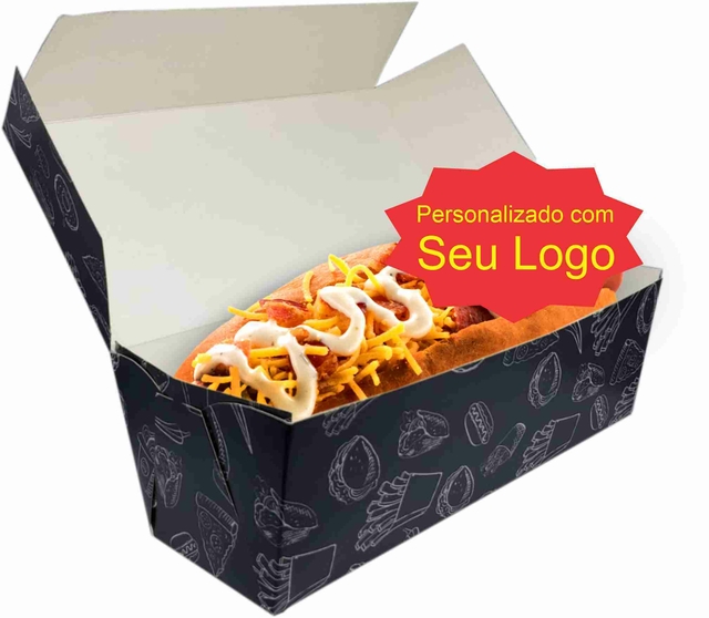 Embalagem para Hot Dog G – 23,5 x 9 x 7 cm – 100 Unidades – Villas