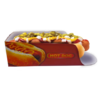 100 pçs Embalagem Hot Dog / Cachorro Quente - Linha Vermelha