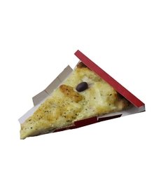 100 pçs Embalagem Pizza Pedaço Delivery - Linha Vermelha - comprar online