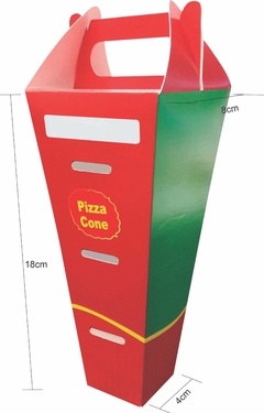 1000 pçs Embalagem Pizza Cone Delivery (para 01 cone) - Loja Steince