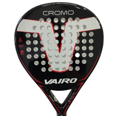 Paleta Padel Paddle Vairo 6.3 Cromo + Grip + Protector