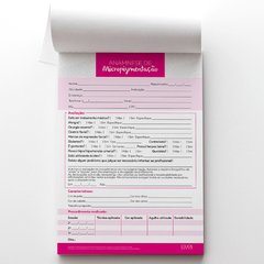 Ficha de Anamnese para Micropigmentação - comprar online