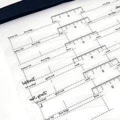 Régua Molde de Sobrancelhas com Elástico na internet
