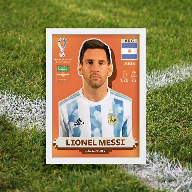 Figurita de Messi La Cruza, Cultura Pop para tu Casa