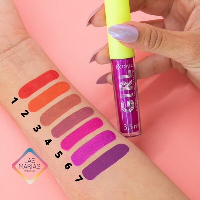 Dalla Makeup- Labial Liquido (girls Just Wanna Have Fun) Color N°6 - comprar online