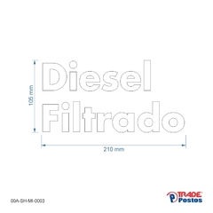 Adesivo Diesel Filtrado 00A-SH-MI-0003