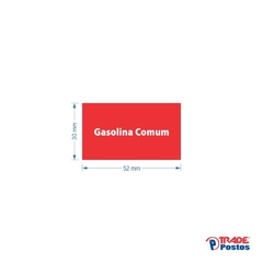 Adesivo de Visor Gasolina Comum