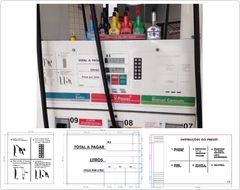 Kit Mostrador de Bomba - MBK0006-245x990mm