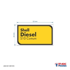 Adesivo Diesel S10 Comum AID-SH-VB1016-30x52mm