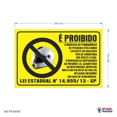 Adesivo Proibido Capacete / AID-TR-A0006 - comprar online