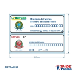 Adesivo Simples Nacional / AID-TR-A0016 - comprar online