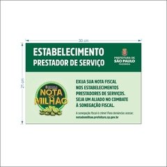 Adesivo Sonegação de Nota Fiscal Estado de SP/AID-TR-A0034 - comprar online