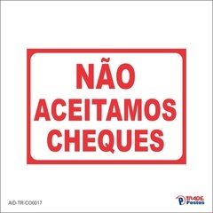 Adesivo Não Cheques / AID-TR-CO0017