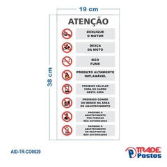 Adesivo de Coluna Atenção - Branco / AID-TR-CO0029 na internet
