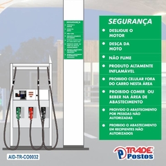 Adesivo de Coluna Atenção - Verde / AID-TR-CO0032