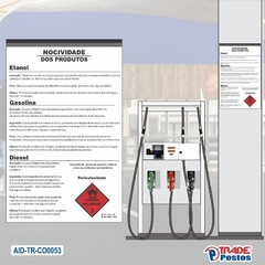 Adesivo de Coluna Nocividades dos Produtos - Brancos / AID-TR-CO0053