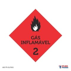Adesivo Gás Inflamável / AID-TR-GLP003