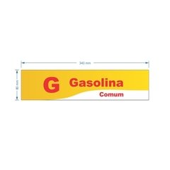 Adesivo Gasolina Comum / AID-TR-VB0207 - comprar online