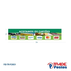 Faixa Aceitamos os Cartões / FID-TR-FC0031 - comprar online