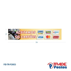 Faixa Aceitamos os Cartões / FID-TR-FC0033 - comprar online