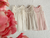 Variantes del Vestido Anubias , de tul con volado en pechera y forreria de algodón: off white, beige y rosa