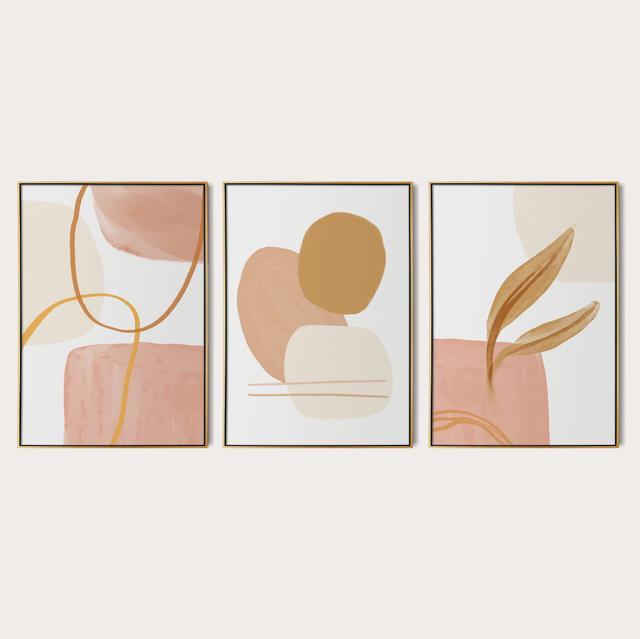 Composi O De Quadros Peach Inspira Decore