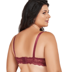 Sutiã Top de Renda com Bojo e Arco - Intimaxx Lingerie Plus Size