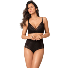 Calcinha Cinta Plus Size Modeladora com Renda - Intimaxx Lingerie Plus Size