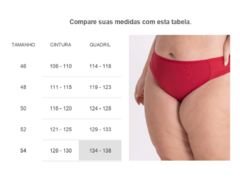 Imagem do Calcinha Fio Duplo Plus Size Liso