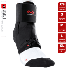 TOBILLERAS 195 NIVEL 3 Ultralite Ankle Brace w/ Straps BK (UNIDAD) C-U modelo MD195