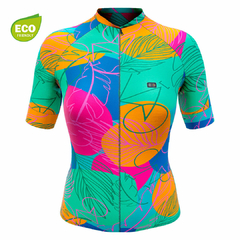 Camisa de Ciclismo Feminina Márcio May Funny Collor Trends Frente