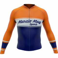 Camisa de Ciclismo Sport Márcio May Manga Longa Deep Vintage Frente