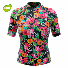 Camisa de Ciclismo Feminina Márcio May Funny Premium Spring Day Frente