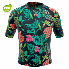 Camisa de Ciclismo Masculina Márcio May Funny Stunning Leaves Frente
