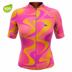 Camisa de Ciclismo Feminina Márcio May Funny Sun Island Frente