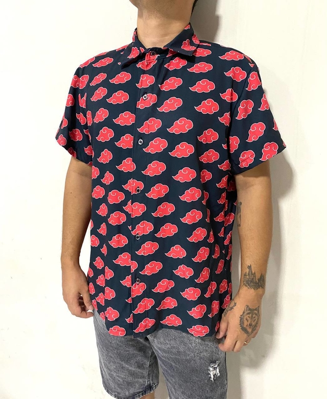 Camisa Exclusiva Uniforme Akatsuki Símbolos