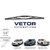 Palheta do limpador de Parabrisa Vetor Pvt 14D - Honda CRV, Jac J3, Nissan Xtrail